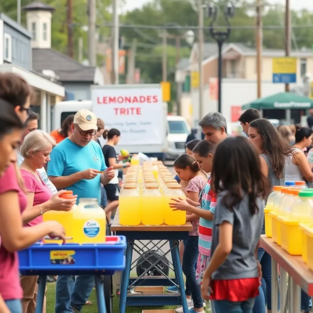 Community members volunteering for hurricane recovery in Newberry, SC