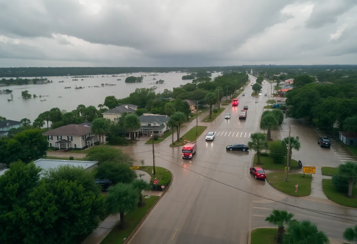 Flooding from Tropical Storm Debby