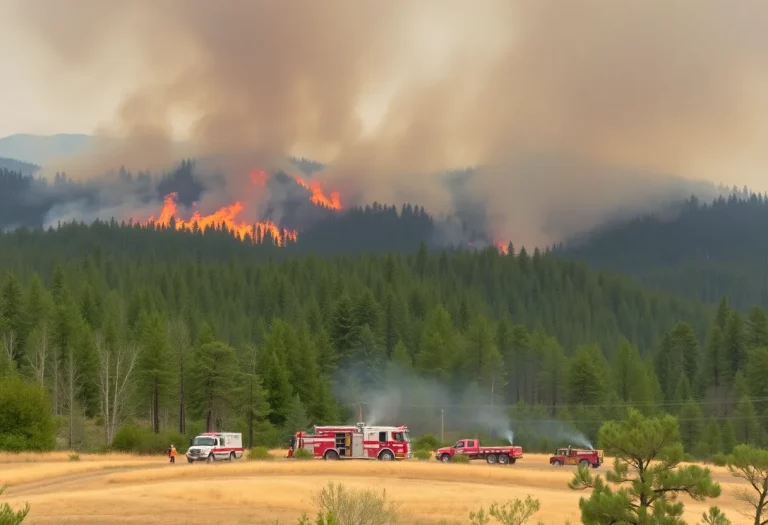 Carolina Wildfire in Action