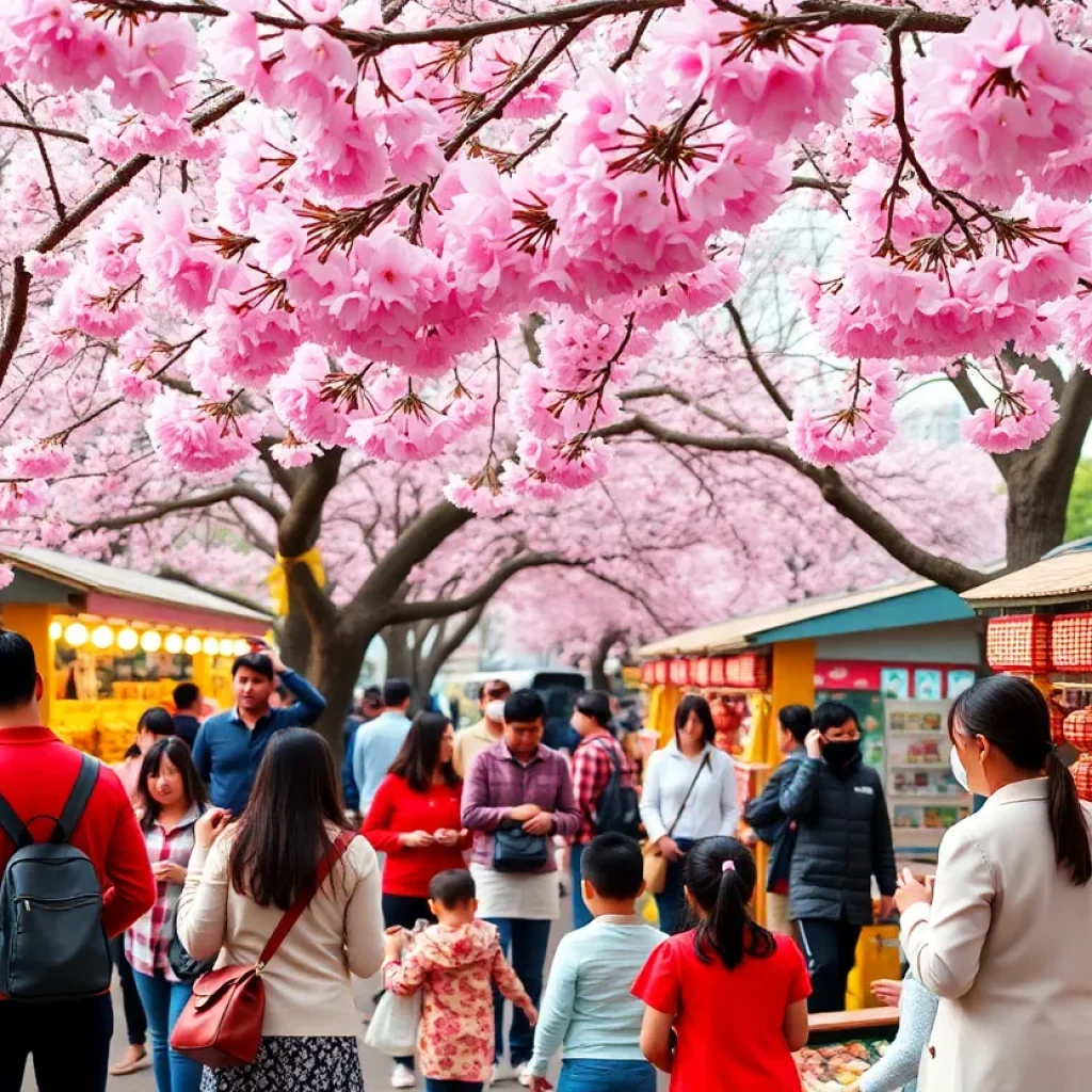 Cherry blossoms in bloom at Irmo's Cherry Blossom Festival