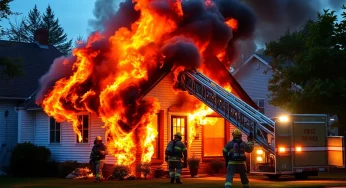 Major House Fire in Irmo Causes Substantial Damage