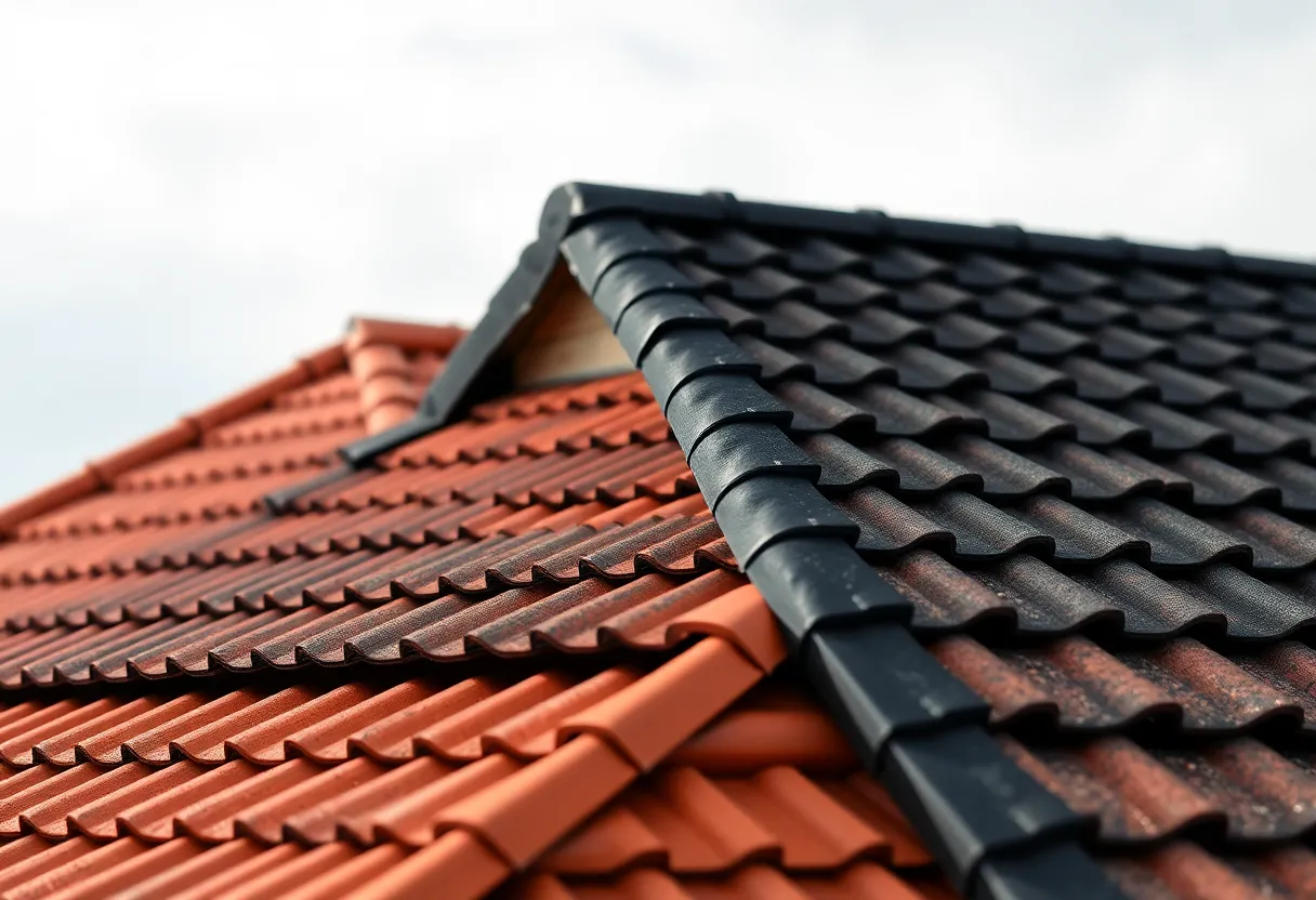 An infographic comparing different types of roofing materials for various environmental challenges.