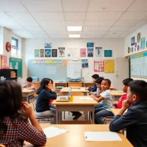 An inviting classroom representing the spirit of education and community.
