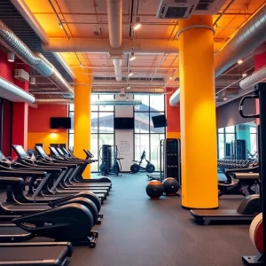 Interior of Club Fitness gym in Irmo