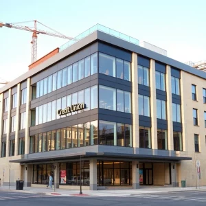 Construction of Palmetto Citizens Federal Credit Union headquarters in Columbia