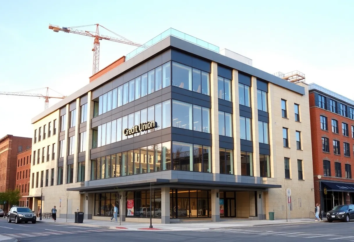 Construction of Palmetto Citizens Federal Credit Union headquarters in Columbia