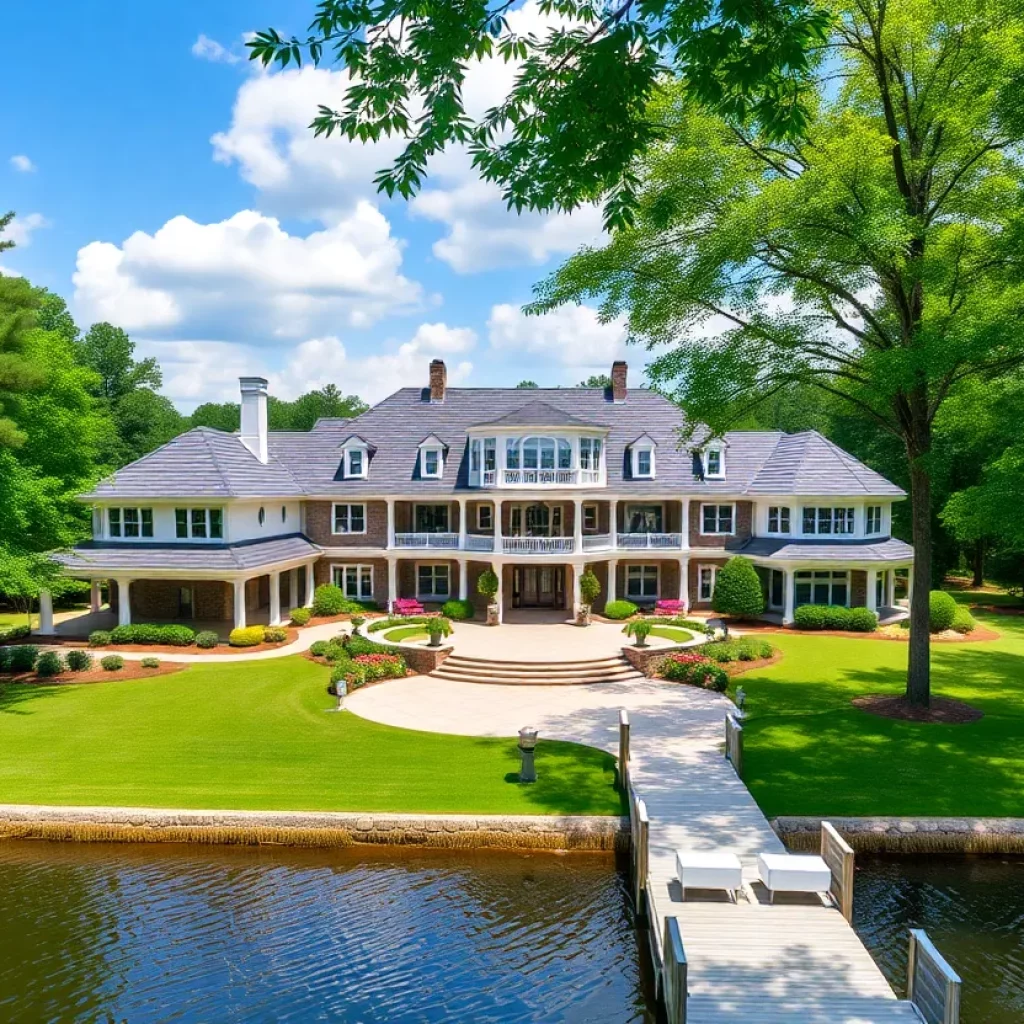 Luxurious estate on Lake Murray, Columbia, South Carolina.