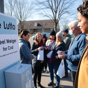 Community members participating in National Drug Take Back Day