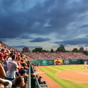 Fans cheering during the Gamecocks baseball victory at Ray Tanner Field