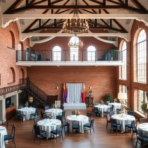 The Laundry event venue interior showcasing historic architecture