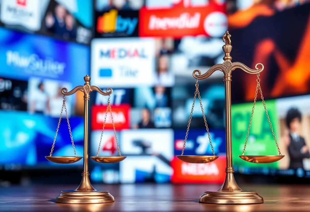 Conceptual image of legal advertising and ethics in law
