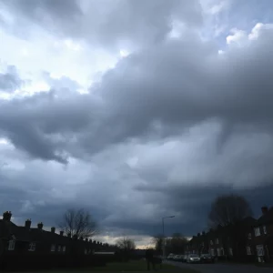 Dramatic storm clouds over Midlands, South Carolina