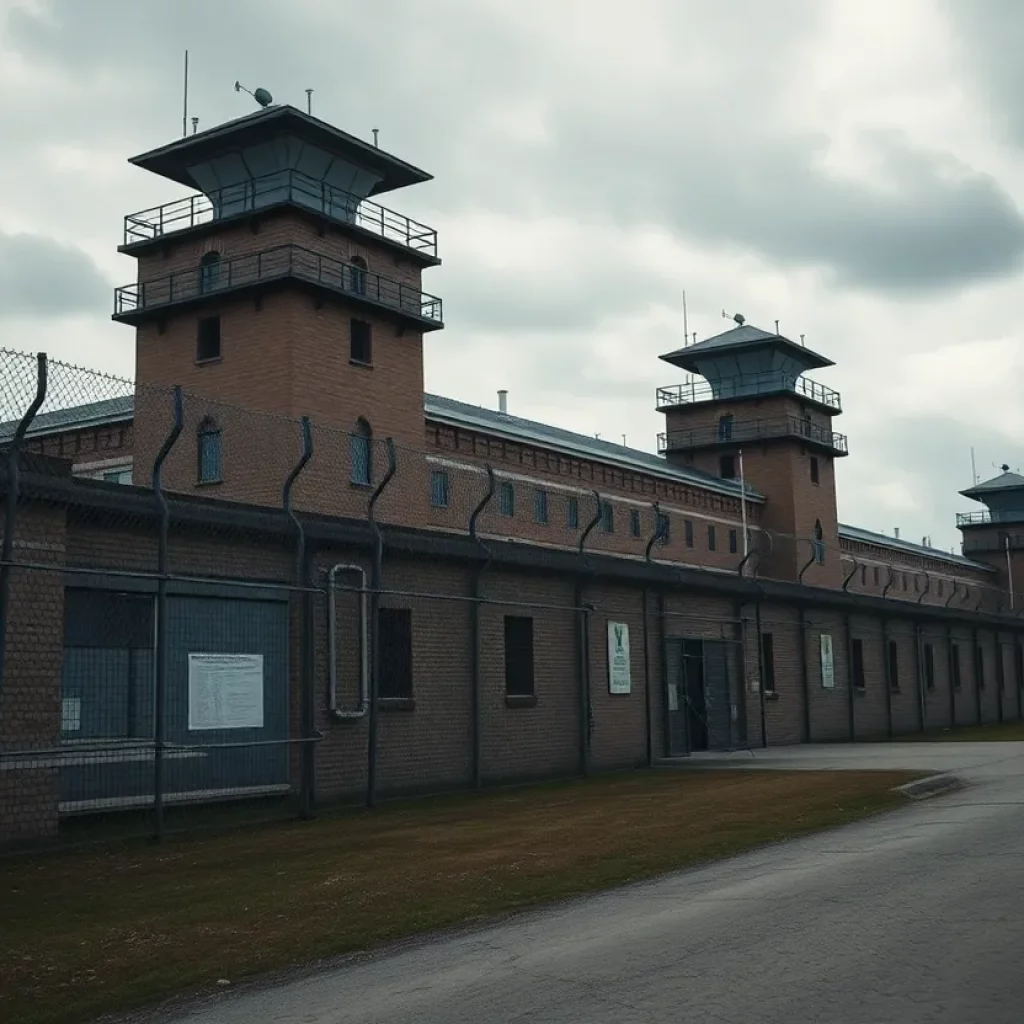 Exterior view of a prison facility where executions are carried out