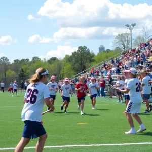 High school lacrosse playoff game in South Carolina