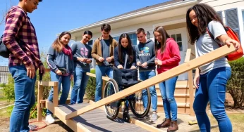 Irmo Students Build Wheelchair Ramp for Local Family