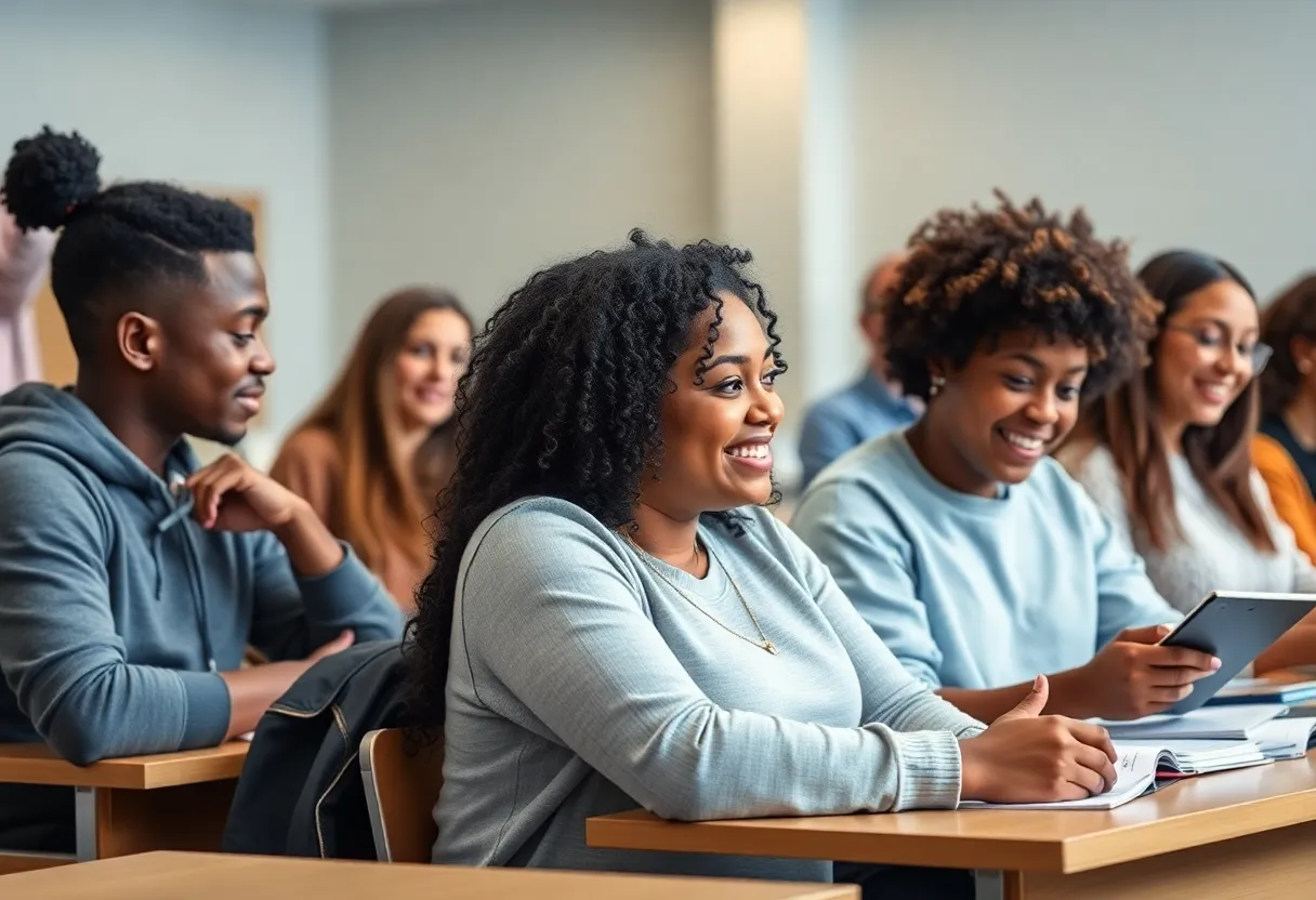 Students engaged in learning at the University of South Carolina