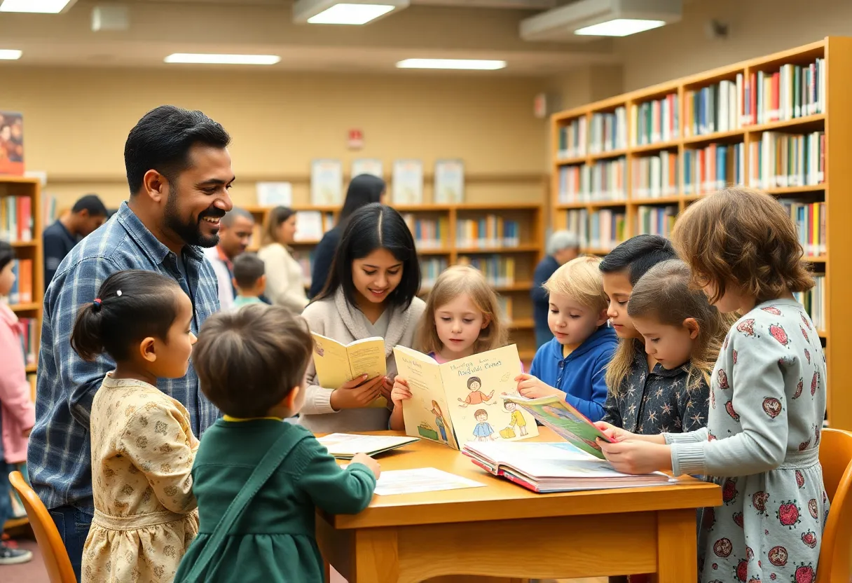 Community gathering at Richland Library for Vashti Harrison's event