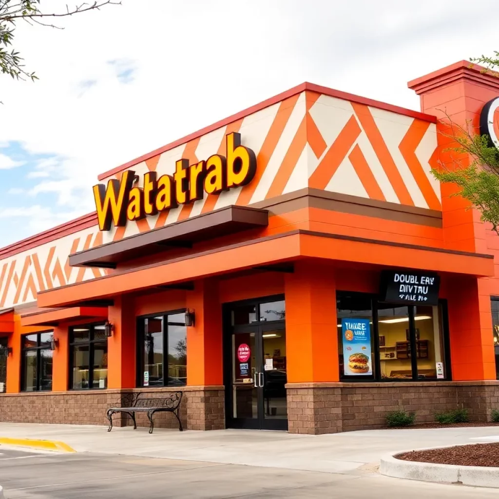 Exterior view of the new Whataburger location in Red Bank